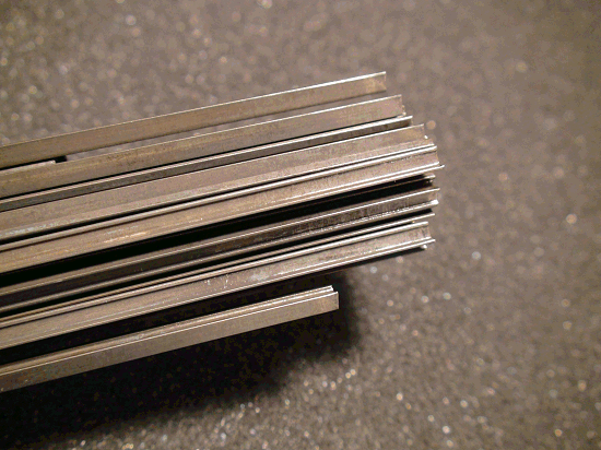 Weathered Rail, Code 125 NICKEL SILVER RAIL