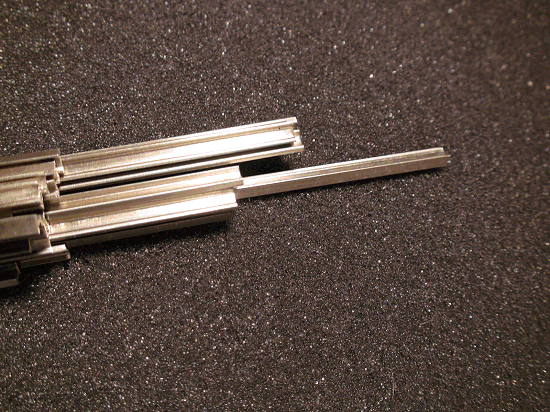 Non-Weathered Rail, Code 148 NICKEL SILVER RAIL
