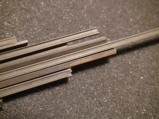 Weathered Rail, Code 148 NICKEL SILVER RAIL