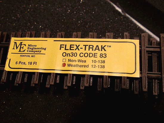 Micro- Engineering On30 12-138 , 6 PCS, 18 FEET (ON 2 1/2 WEATHERED CODE 83